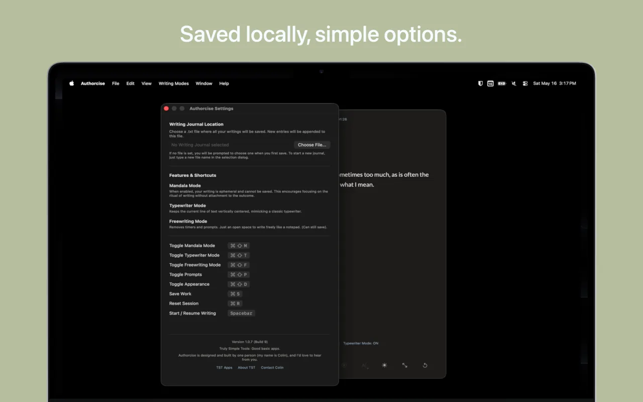 Authorcise screenshot 3