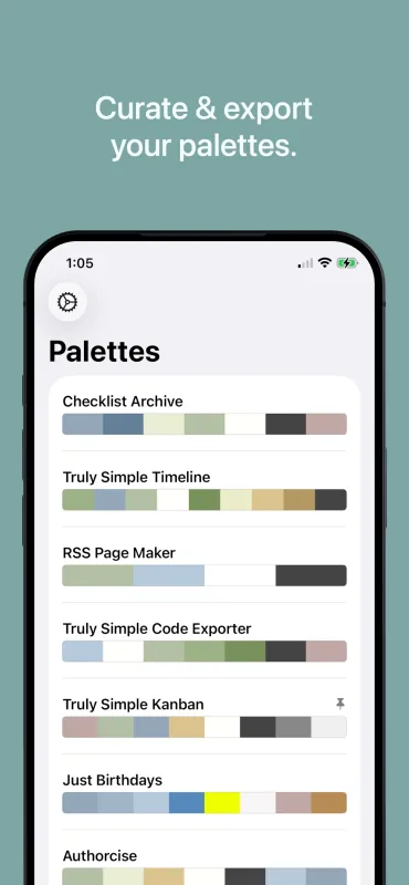 Color Archive iOS screenshot 1