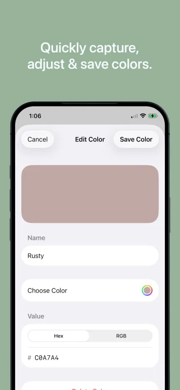 Color Archive iOS screenshot 2