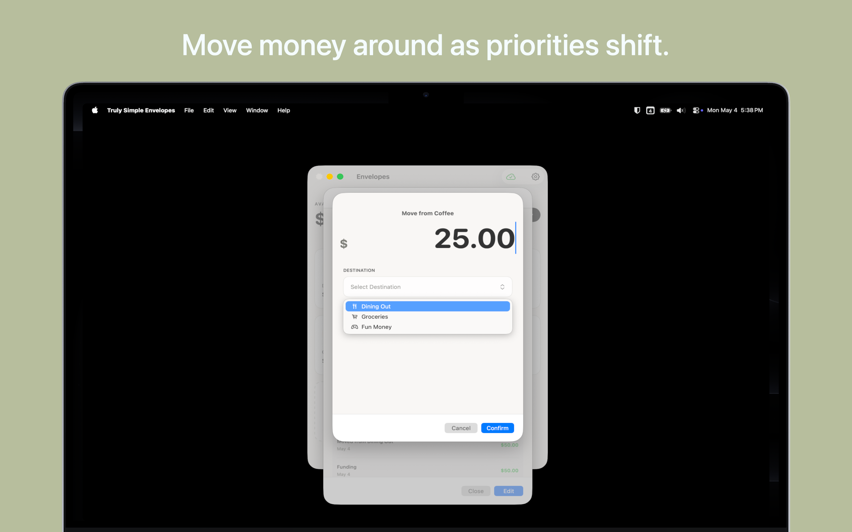 Truly Simple Envelopes MacOS screenshot 3