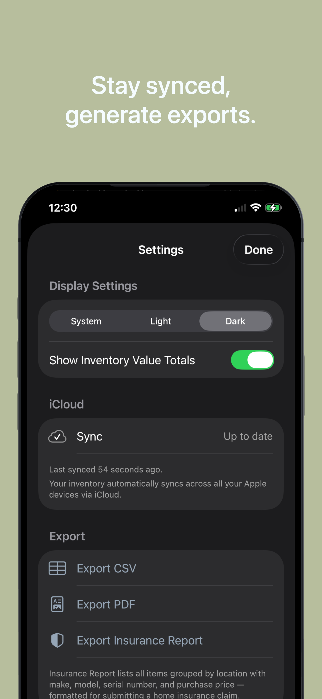 Truly Simple Inventory iOS screenshot 3