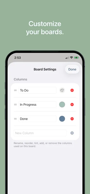 Truly Simple Kanban iOS screenshot 2