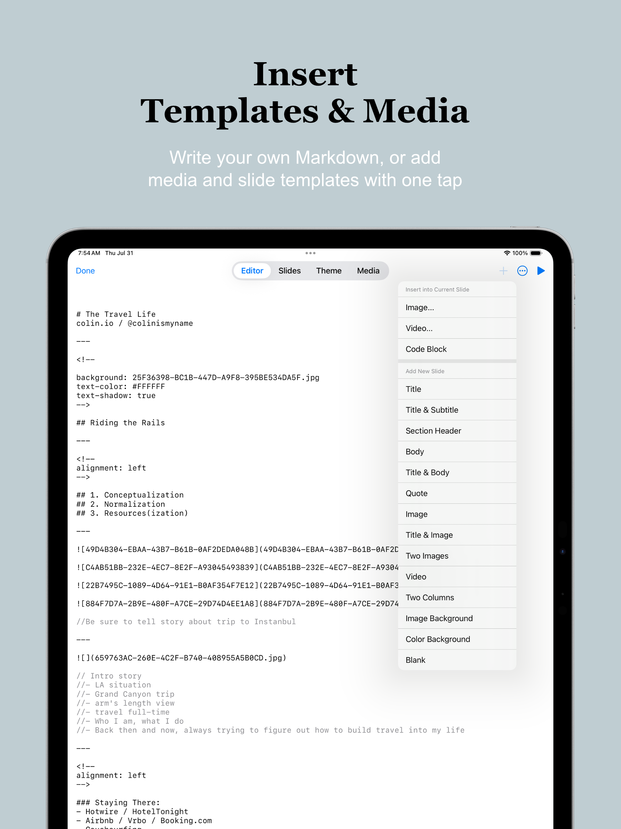 Trulys Simple Slide Deck iPad screenshot 4