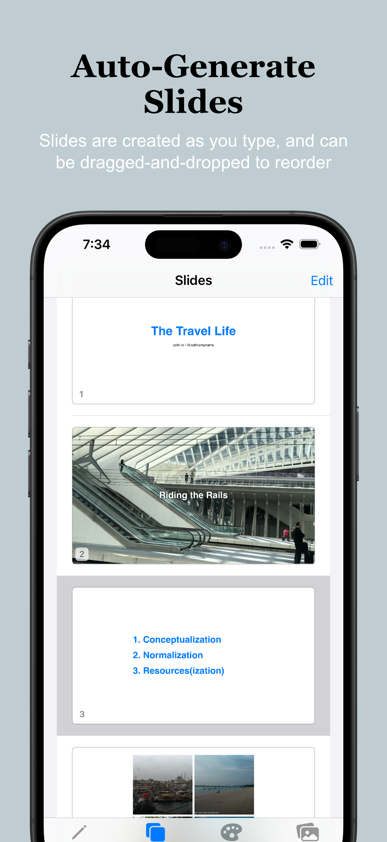Trulys Simple Slide Deck iOS screenshot 2