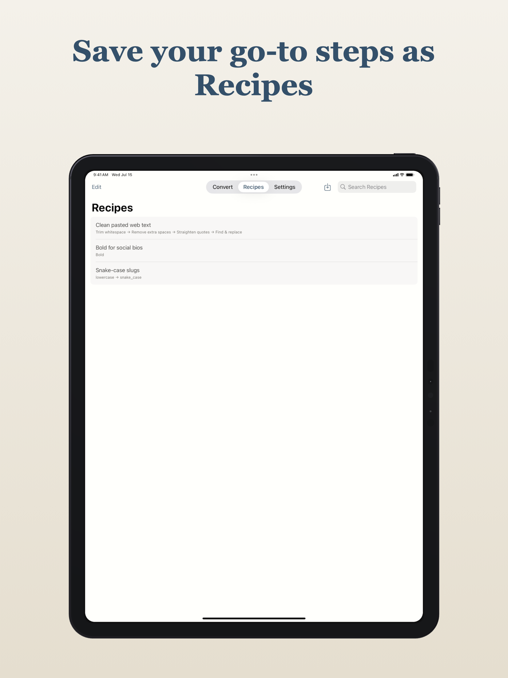 Truly Simple Text Converter iPad screenshot 4