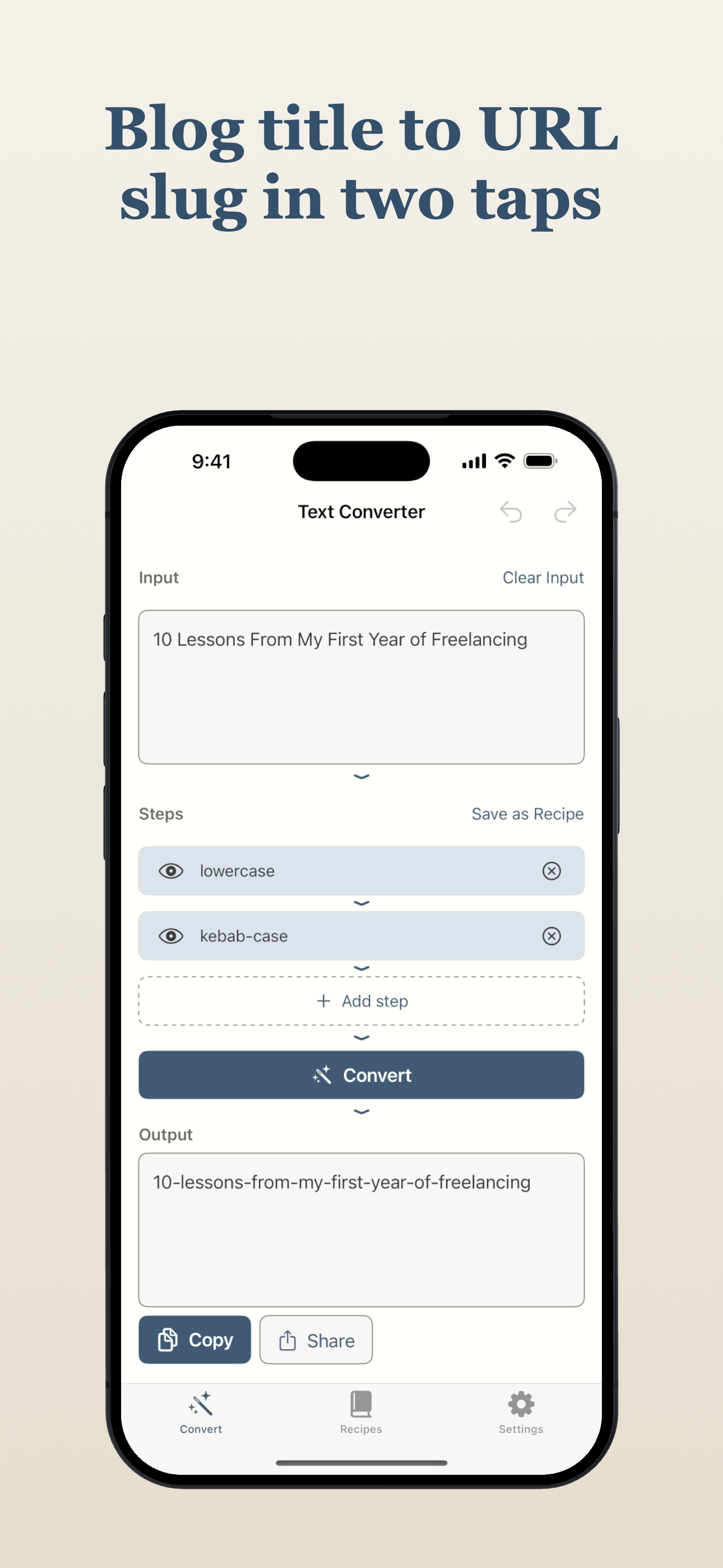 Truly Simple Text Converter iOS screenshot 3