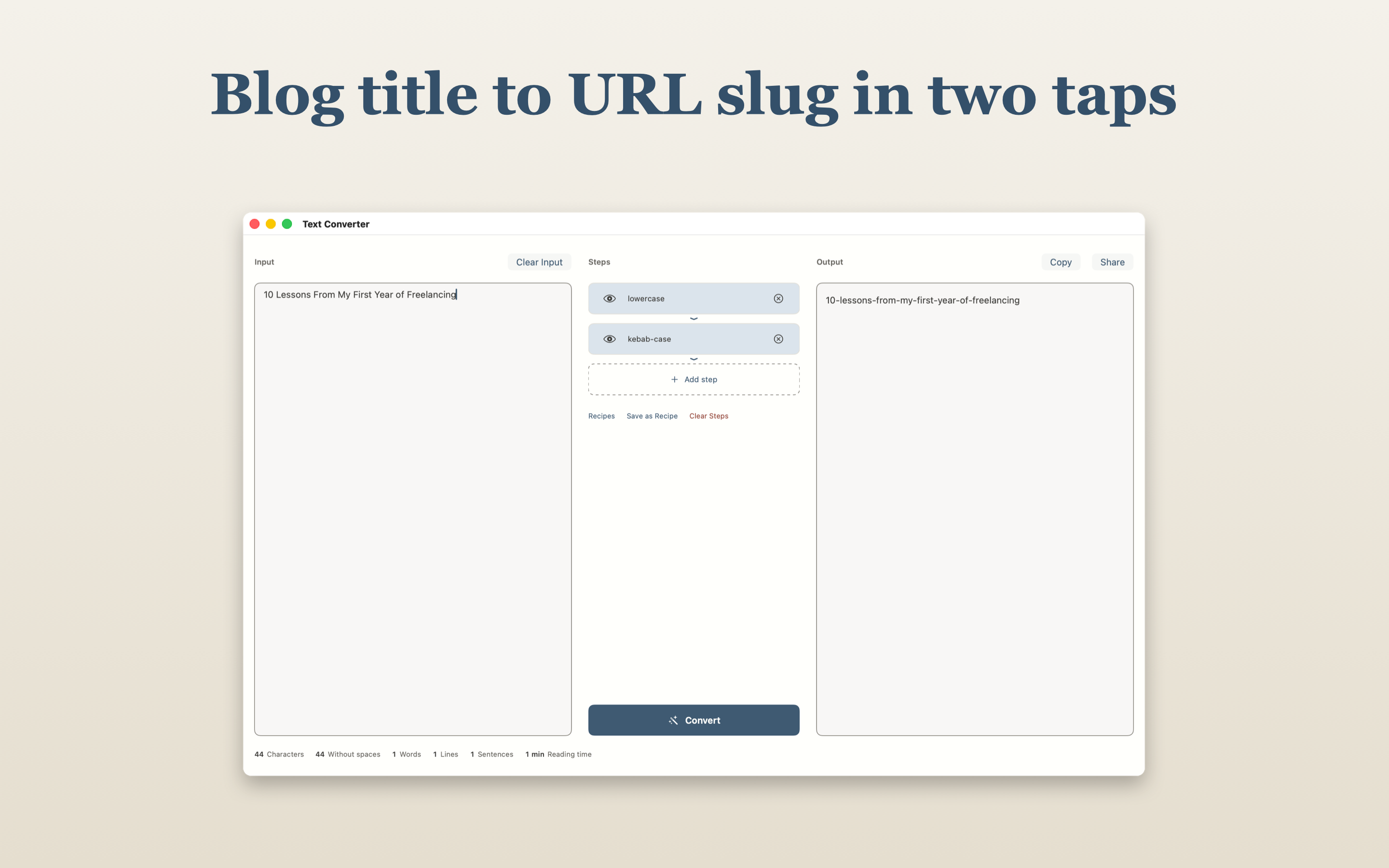 Truly Simple Text Converter macOS screenshot 3