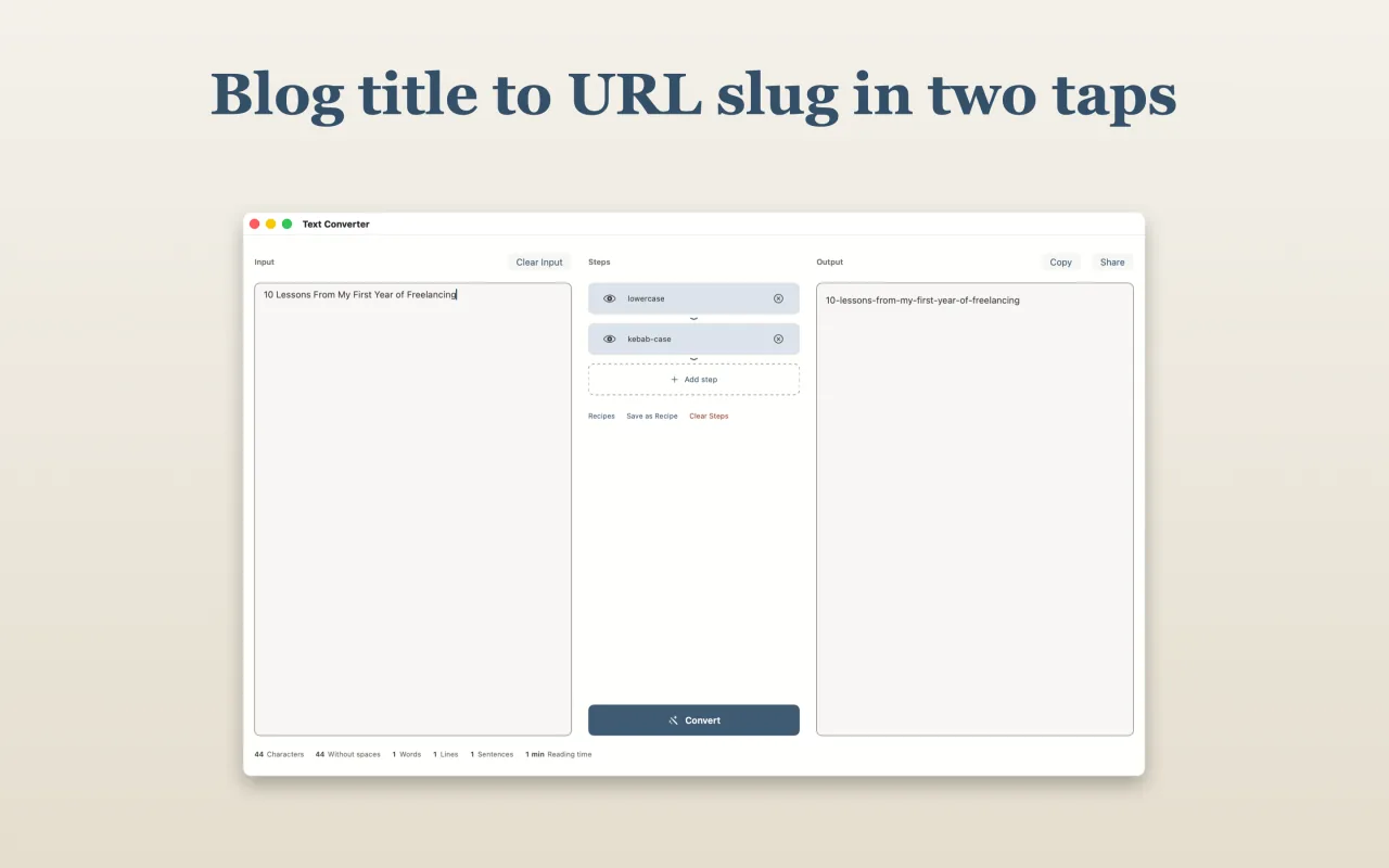 Truly Simple Text Converter macOS screenshot 3